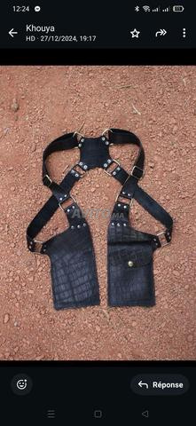 gilet anti vol en cuir 