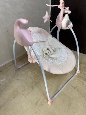 Lit bébé électrique Relax Alanni rose