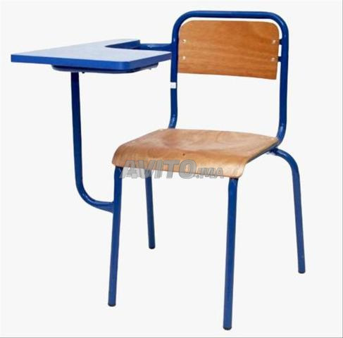Chaise Semi-Métallique Écritoire