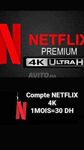 Compte Netflix 4k ultra HD 