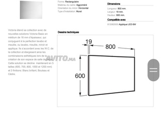 Sanitaires et accessoires d'hygiène neufs 