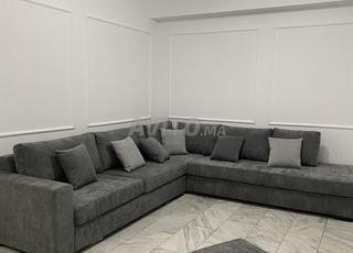 canapé d'angle gris