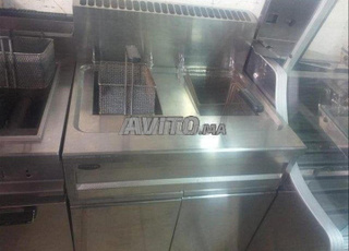friteuse double sur placard gaz 