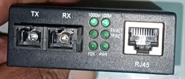 Convertisseurs Fibre Optique à Ethernet  