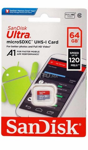 SanDisk mémoire 64gb originale carte mémoire