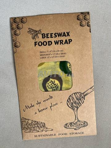 Set de 3 Beewraps en Cire d'Abeille réutilisables