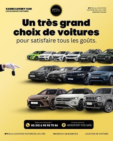 تأجير سيارات فاس المطار 24 ساعة/7 أيام