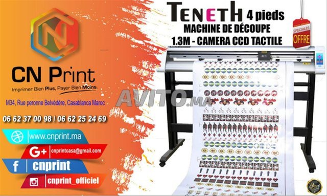 Machines de Découpe Teneth Camera CCD 130cm