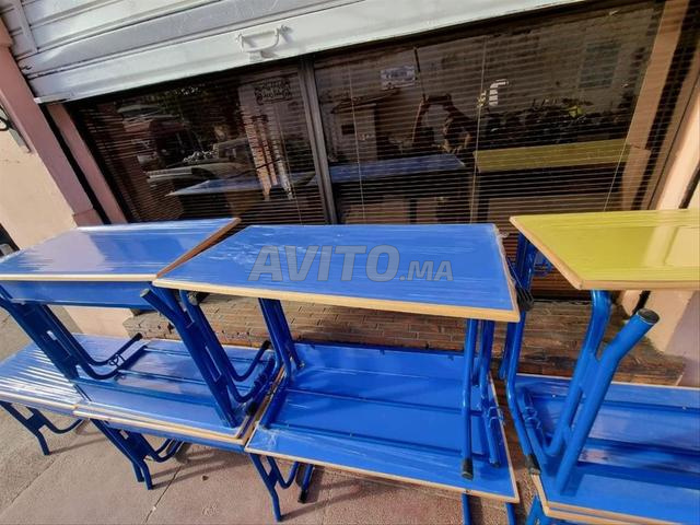 Matériel scolaire \ table deux places avec casier\