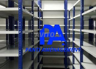 Rayonnage léger métallique avec 5 tablettes