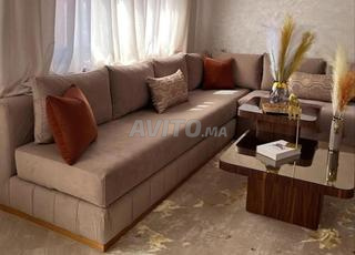 canapé d'angle beige