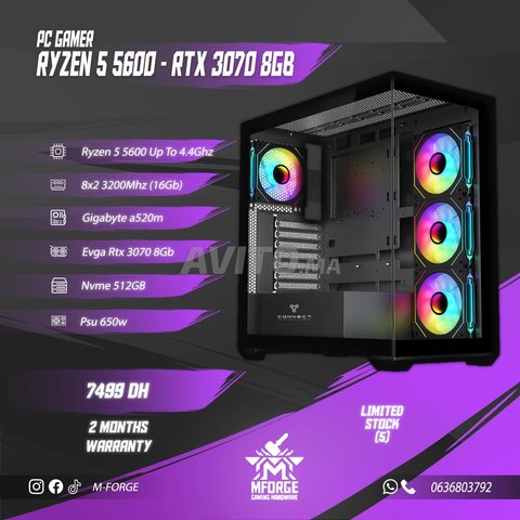Pc Gamer rtx 3070 rx 6600