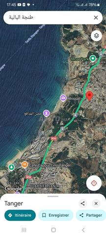 Terrain villa 3 façades vue mer lotis  11000 dh