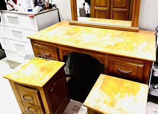 Coiffeuse  miroir  2 tables de chevet