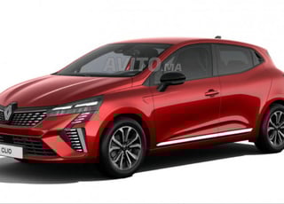 Clio 5 Rouge pour location à Fnideq