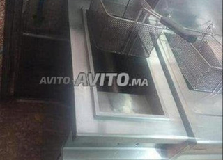friteuse sur placard gaz 