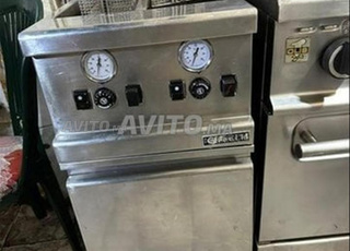 friteuse sur placard double gaz 