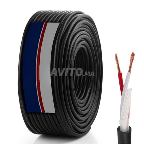 Câble Haut-Parleur Professionnel 2x1.5 mm² 100m