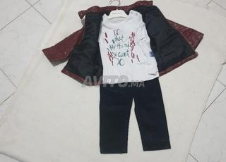 jacket, pull, pantalon et ceinture fillette 