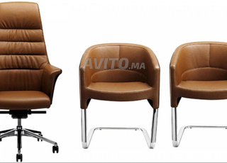 Fauteuil de bureau président en cuir EN STOCK
