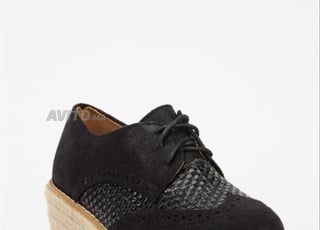 Espadrilles chaussures à plateforme contrastée