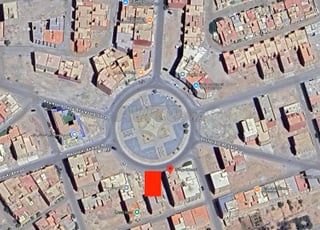 Terrain 164m2 à vendre au grand rond-point d'Oujda