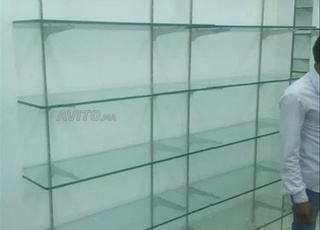 étagères en verre طاجيرات الزجاج 