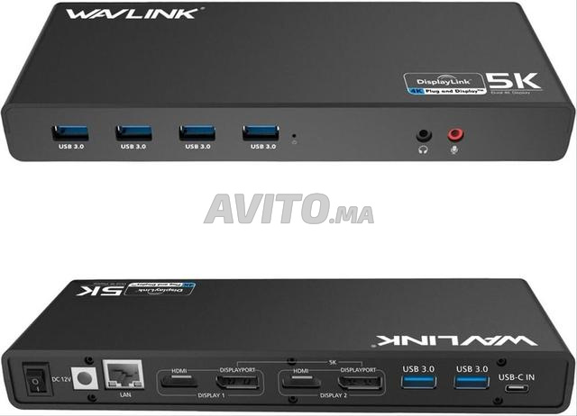  WAVLINK Station d’accueil USB 3.0 / USB C  - 2