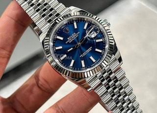 Rolex datejust blue automatique avec la boite