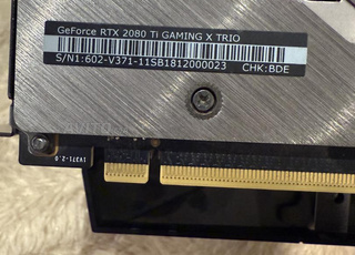 MSI RTX 2080 TI Gaming X trio 11gb