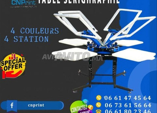 Table sérigraphie 4 stations 4 couleurs