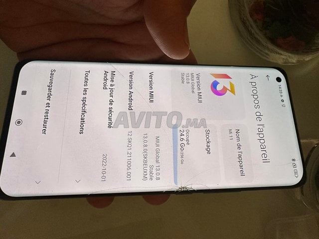 xiaomi mi 11  stockage 256 ram 8plus 4
