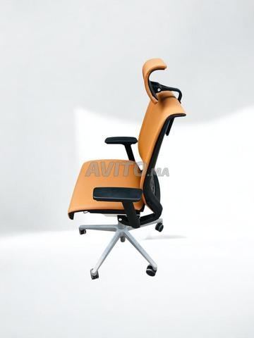 📌Chaise Steelcase thinks cuir marron appui tête📌