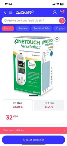 Lecteur glycémie one touch