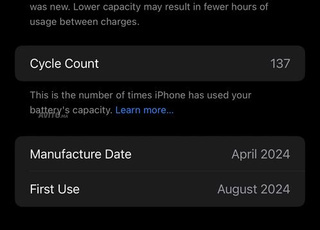 iPhone 15 Pro Max Batterie 100 256 Gb