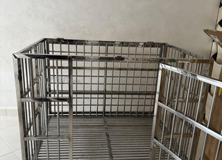 cage pour les chien inoxe
