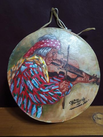 peinture sur tambour