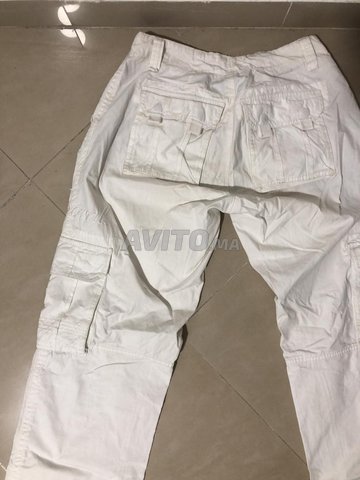 jean baggy cargot blanc pour homme