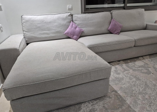 canapé IKEA Kivik 3 places avec méridienne