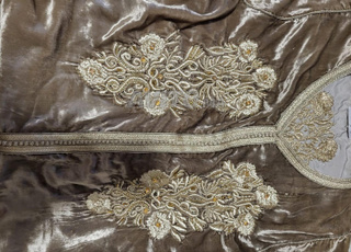 Caftan velour de soie styliste karima El alaoui