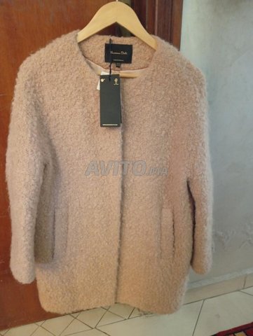 Manteau laine Massimo Dutti rose saumon Small 