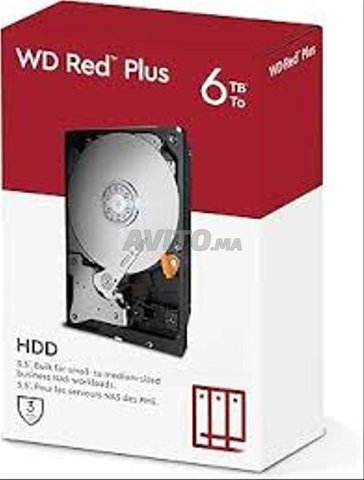 WD Red Plus 6 To Disque dur 3.5 pouces  dédié NAS