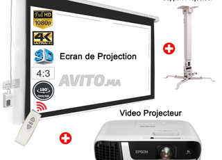 Pack vidéoprojecteur complet avec écran et support