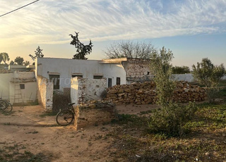 أرض فلاحية بها منزل وبئر محفظة