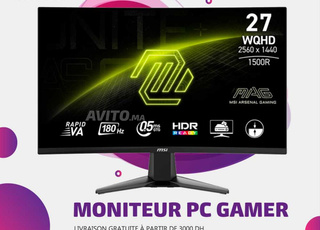 MSI Optix MAG 27CQ6F 180HZ Curved Gaming Monitor