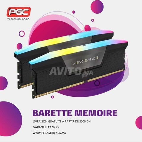 CORSAIR VENGEANCE RGB 96Go DDR5 (2 x 48 Go) 