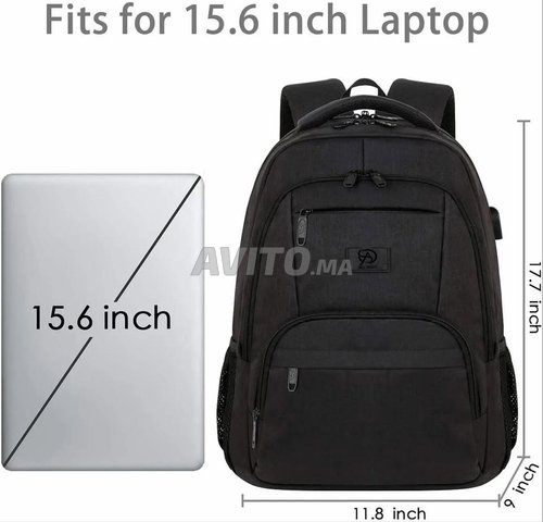 Sac à dos pour laptop 15' de voyage antivol