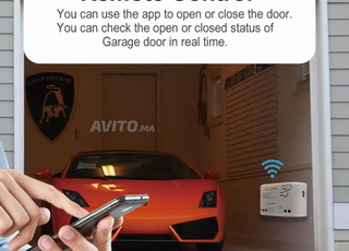  جهاز ذكي لفتح واغلاق باب الكراج عن بُعد .