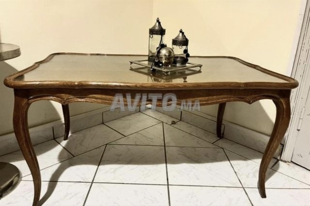 Table basse de salon en bois massif rustique 