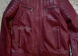 veste en cuir pour homme